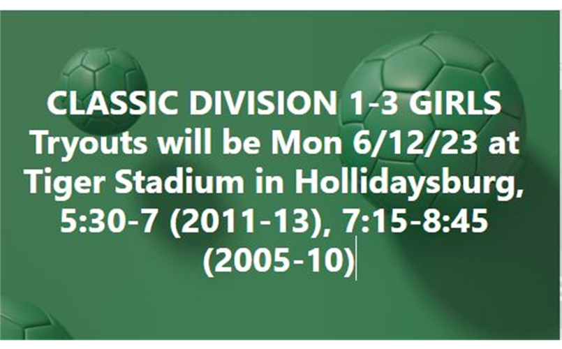 GIRLS' CLASSIC TRYOUTS SET